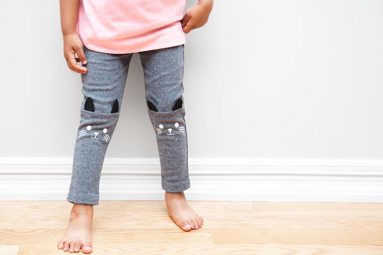 bottom half of toddler body showing legs and feet - potty training tips before preschool article featured image